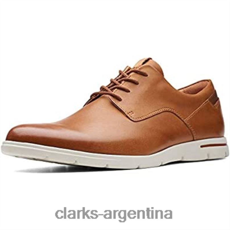 Clarks hombres 2FZPZ258 clarks vennor walk derbys de cuero marrón tostado para hombre cuero marrón tostado