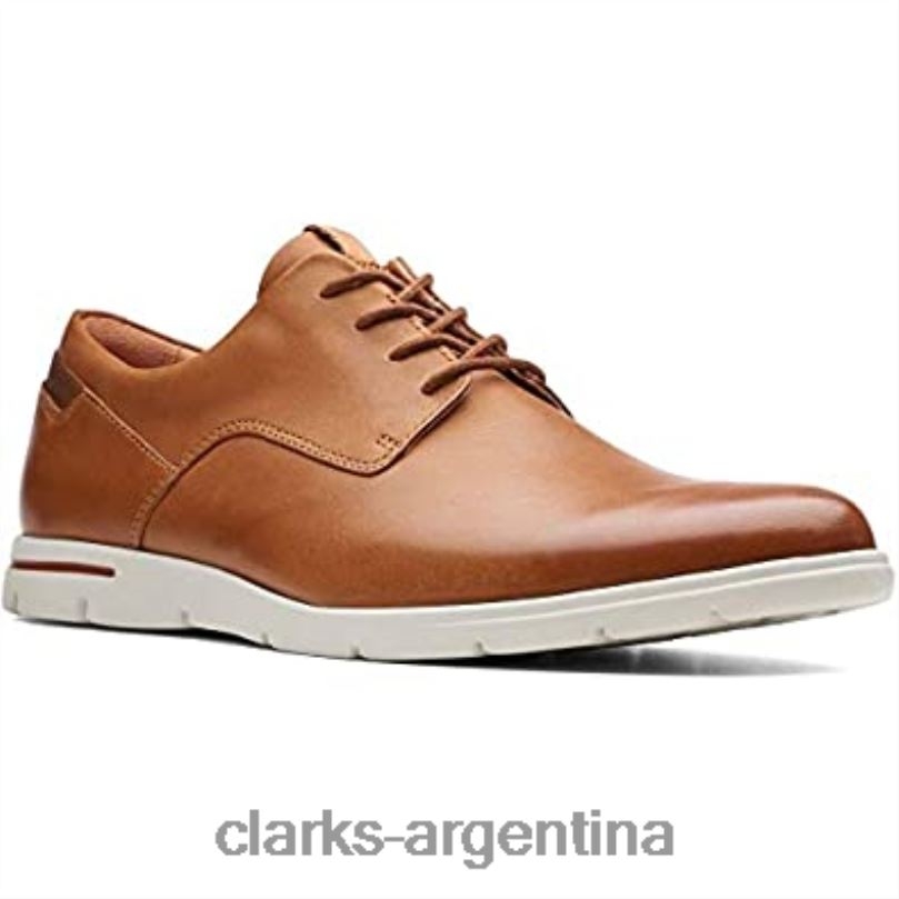 Clarks hombres 2FZPZ258 clarks vennor walk derbys de cuero marrón tostado para hombre cuero marrón tostado