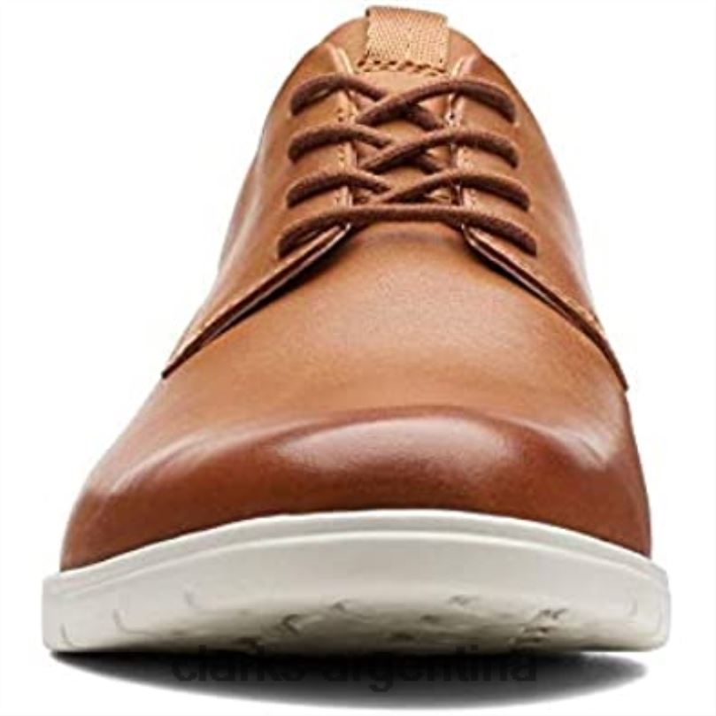 Clarks hombres 2FZPZ258 clarks vennor walk derbys de cuero marrón tostado para hombre cuero marrón tostado