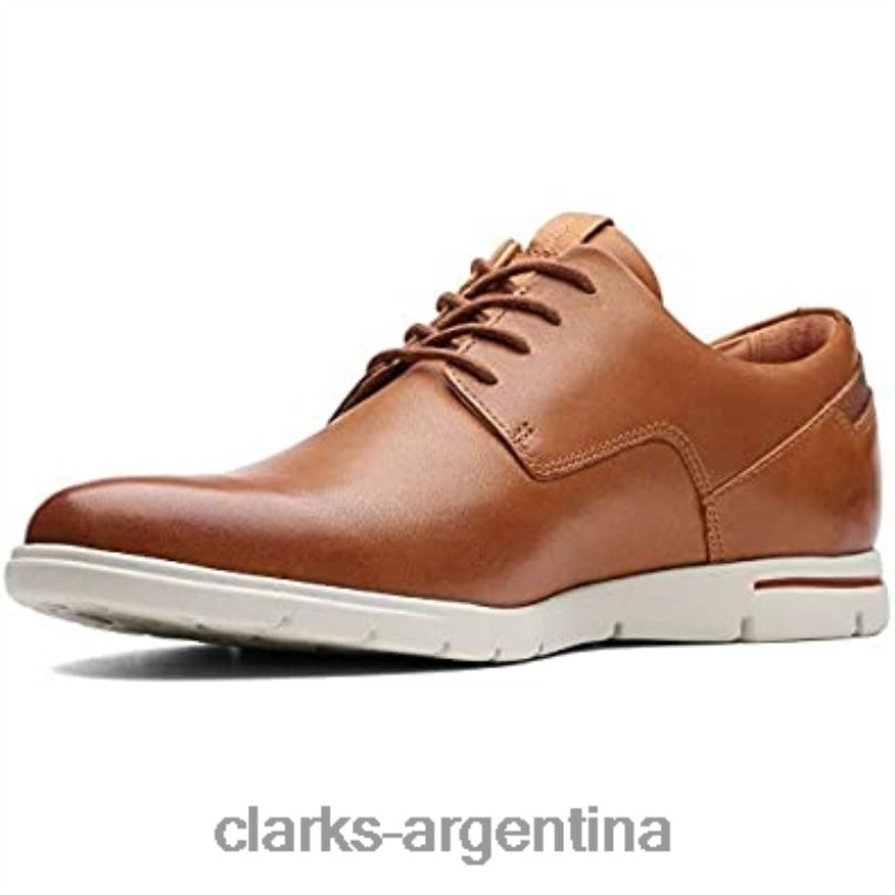 Clarks hombres 2FZPZ258 clarks vennor walk derbys de cuero marrón tostado para hombre cuero marrón tostado