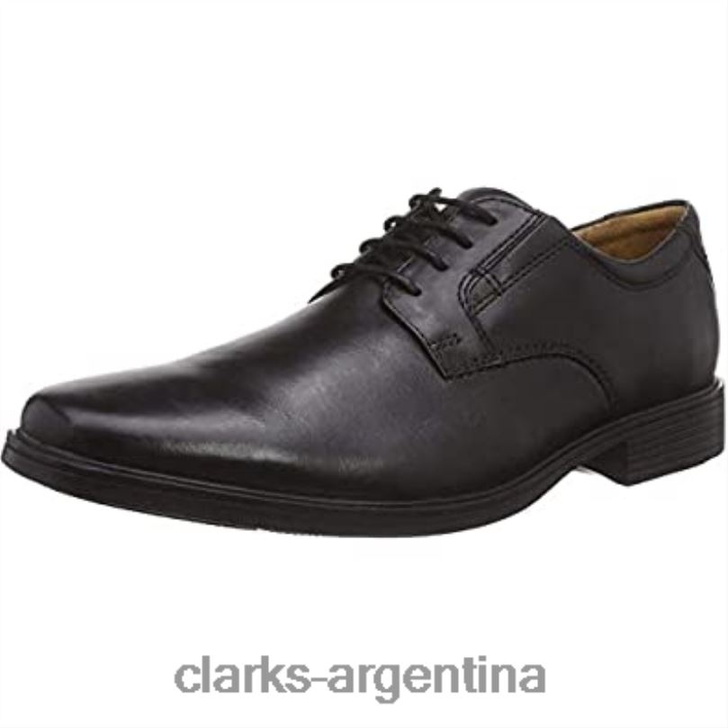 Clarks hombres 2FZPZ2666 clarks tilden pla derbys para hombre negros cuero negro