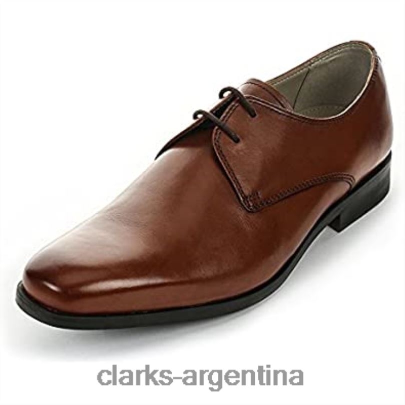 Clarks hombres 2FZPZ431 amieson walk derby clarks de cuero marrón tostado para hombre cuero marrón tostado