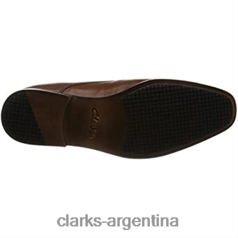 Clarks hombres 2FZPZ431 amieson walk derby clarks de cuero marrón tostado para hombre cuero marrón tostado