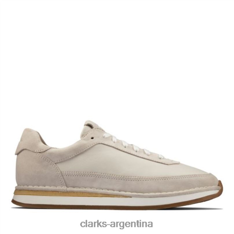 Clarks hombres 2FZPZ5590 craft run encaje blanco combi blanco combi clarks combinación blanca