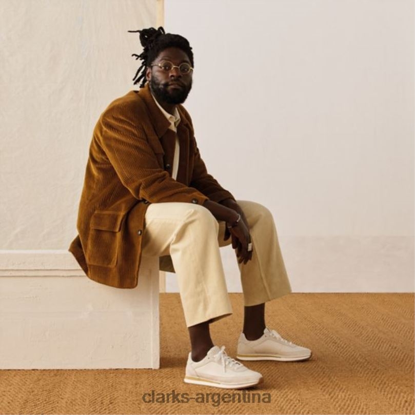 Clarks hombres 2FZPZ5590 craft run encaje blanco combi blanco combi clarks combinación blanca