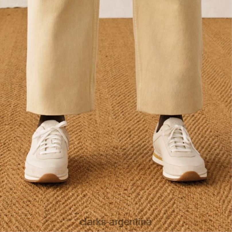 Clarks hombres 2FZPZ5590 craft run encaje blanco combi blanco combi clarks combinación blanca