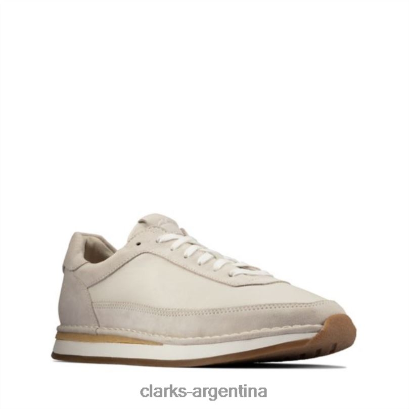 Clarks hombres 2FZPZ5590 craft run encaje blanco combi blanco combi clarks combinación blanca