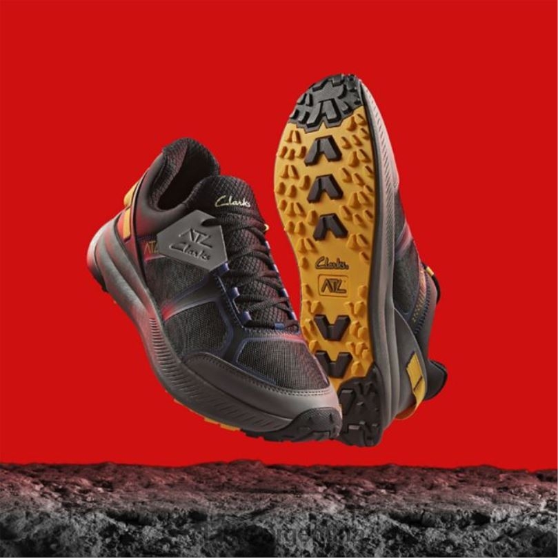 Clarks hombres 2FZPZ5456 combinación negra clarks atl trail lo combinación negra combinación negra