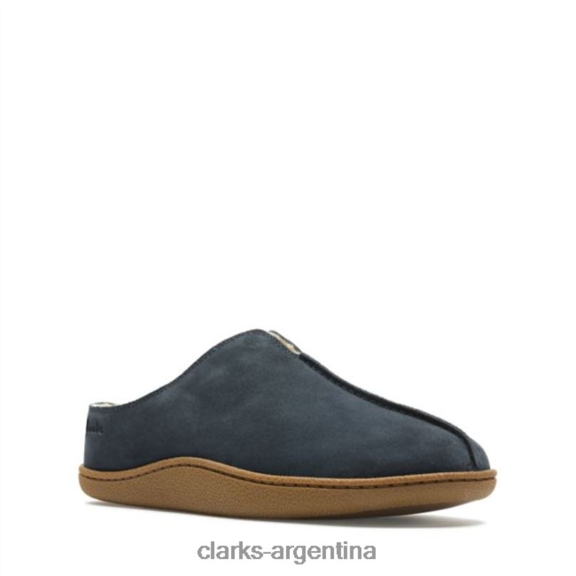 Clarks hombres 2FZPZ5535 mule home ante azul marino clarks ante azul marino gamuza azul marino