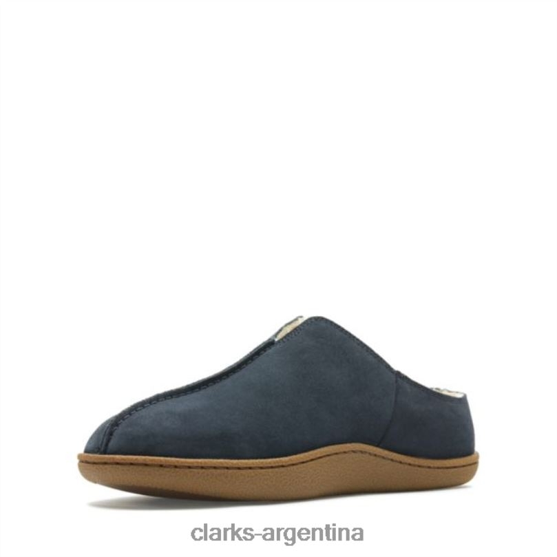 Clarks hombres 2FZPZ5535 mule home ante azul marino clarks ante azul marino gamuza azul marino