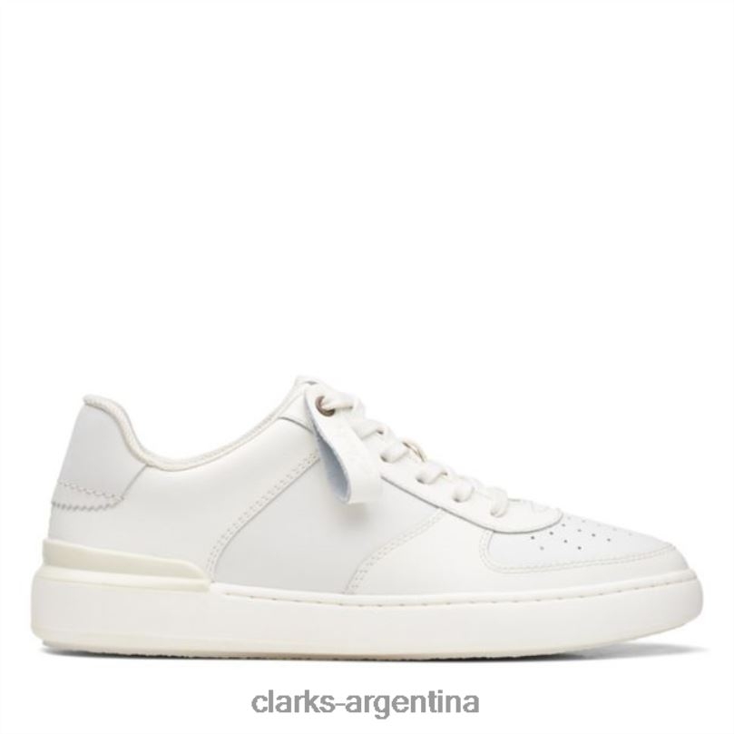 Clarks hombres 2FZPZ5556 corbata blanca court lite clarks blancos blanco