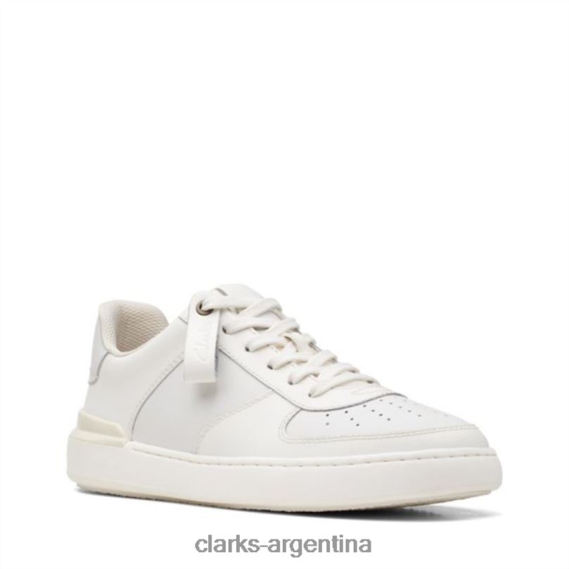 Clarks hombres 2FZPZ5556 corbata blanca court lite clarks blancos blanco