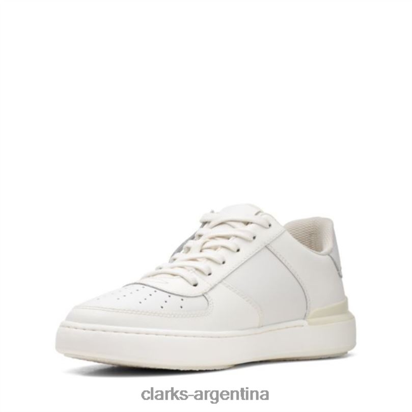 Clarks hombres 2FZPZ5556 corbata blanca court lite clarks blancos blanco