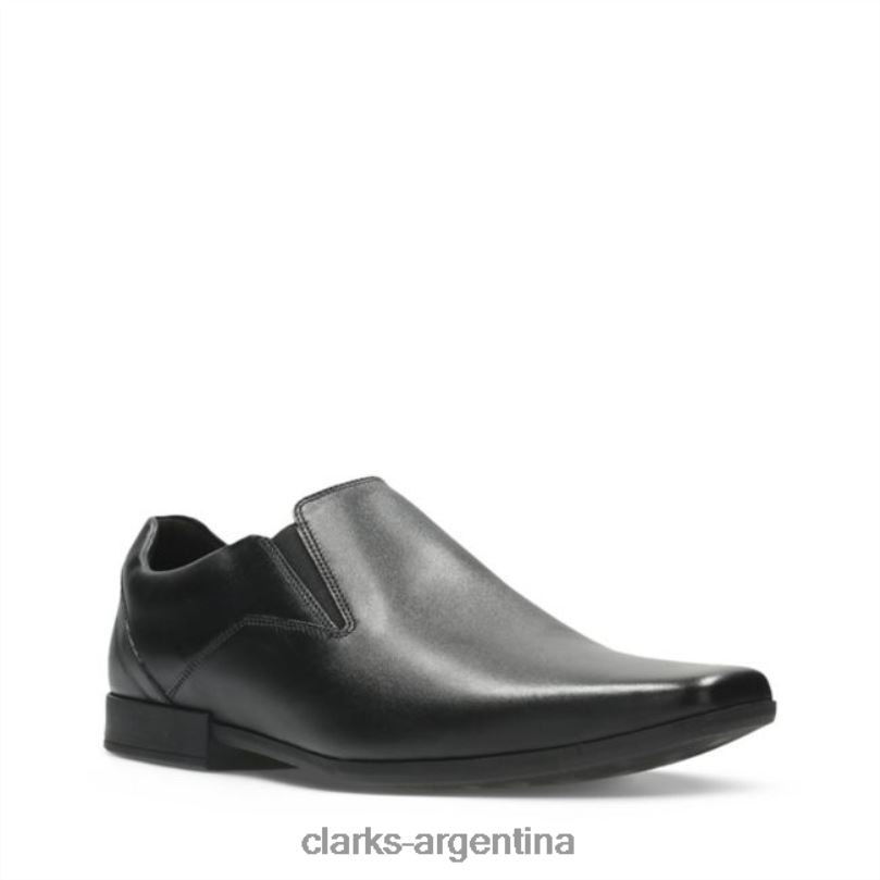 Clarks hombres 2FZPZ5574 glement slip cuero negro clarks de cuero negro cuero negro