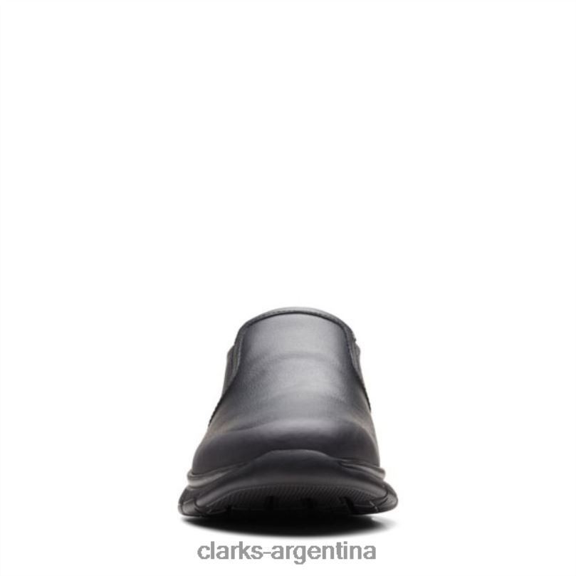 Clarks hombres 2FZPZ5596 clarks de cuero negro lt slip de cuero negro cuero negro