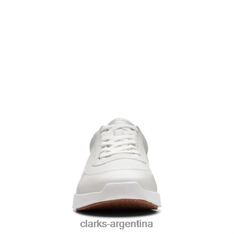 Clarks hombres 2FZPZ5598 race lite encaje cuero blanco clarks de cuero blanco cuero blanco