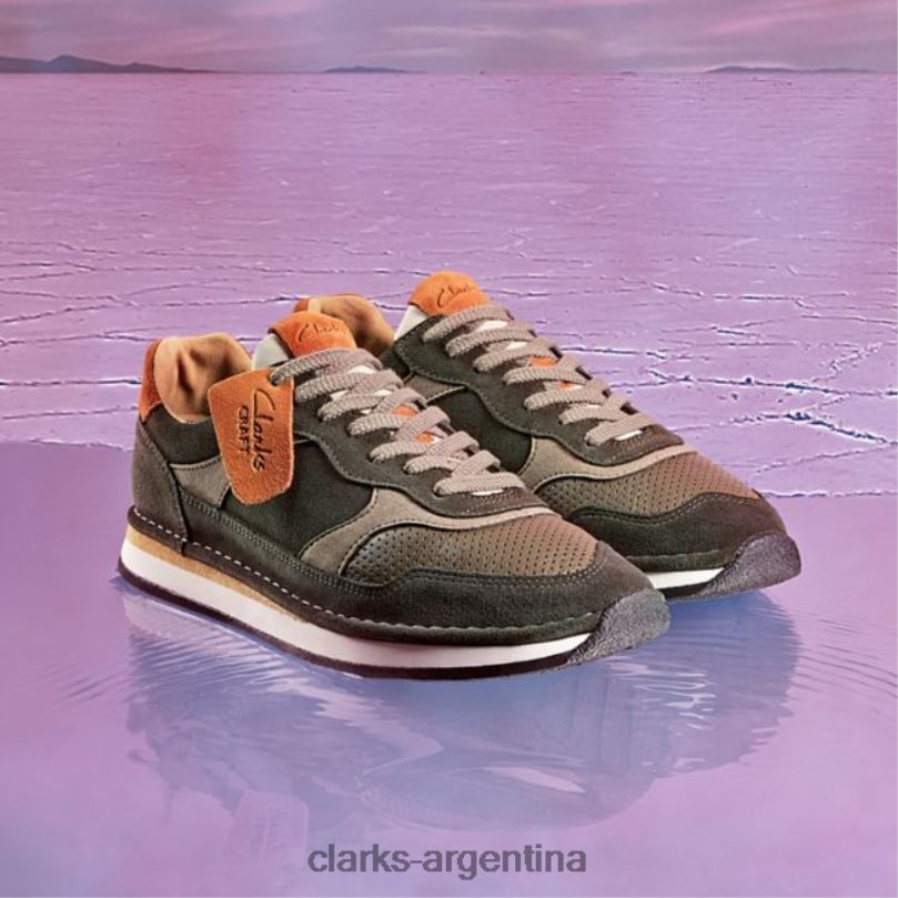 Clarks hombres 2FZPZ5610 clarks craft run tor combinación oliva combinación oliva combinación de oliva