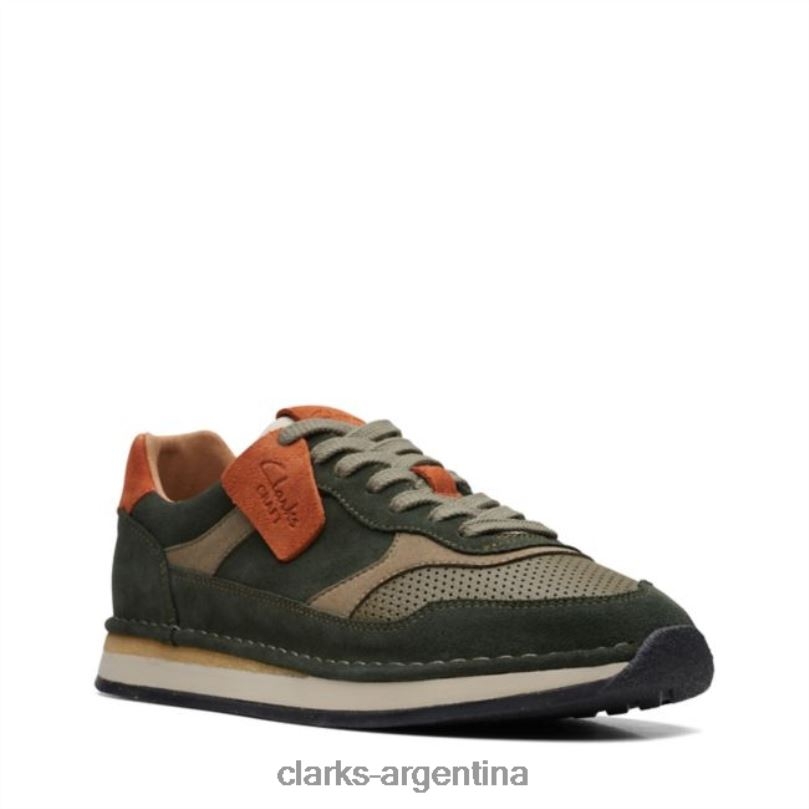 Clarks hombres 2FZPZ5610 clarks craft run tor combinación oliva combinación oliva combinación de oliva