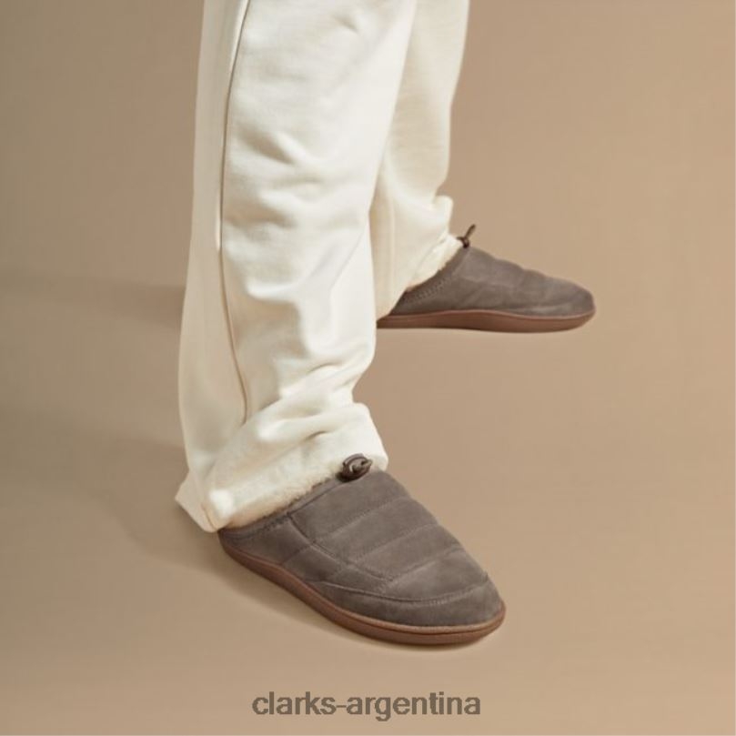 Clarks hombres 2FZPZ5643 mula clarks pilton ante piedra ante piedra gamuza piedra