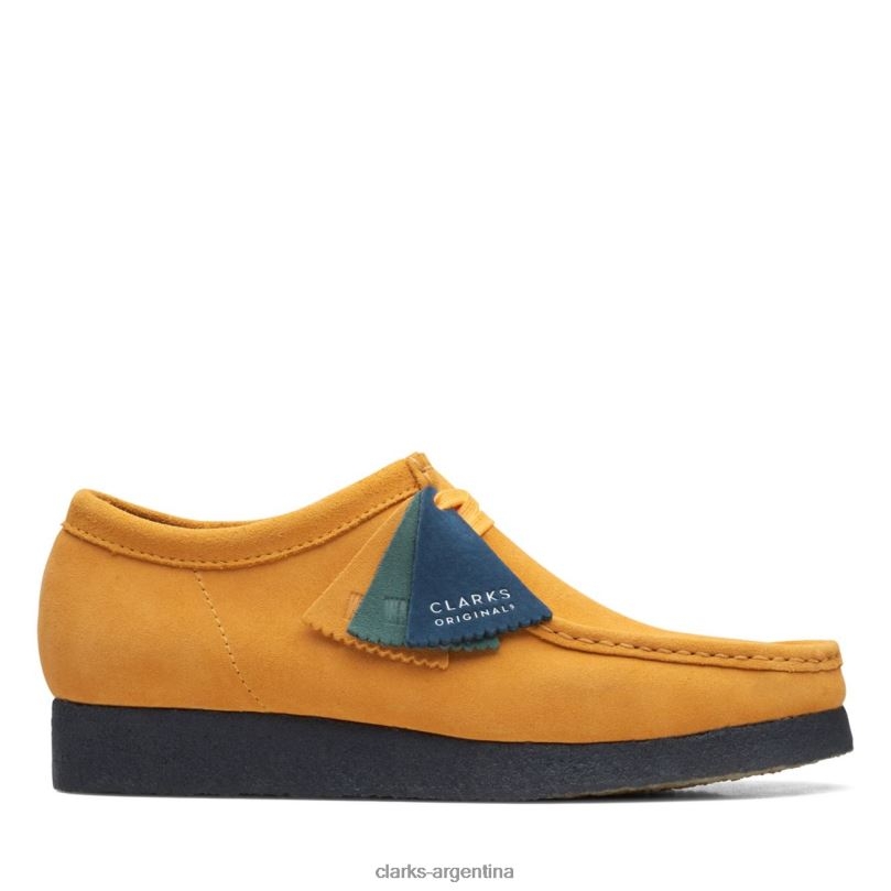 Clarks hombres 2FZPZ6637 wallabee amarillo bajo/azul clarks amarillo bajo/azul amarillo azul