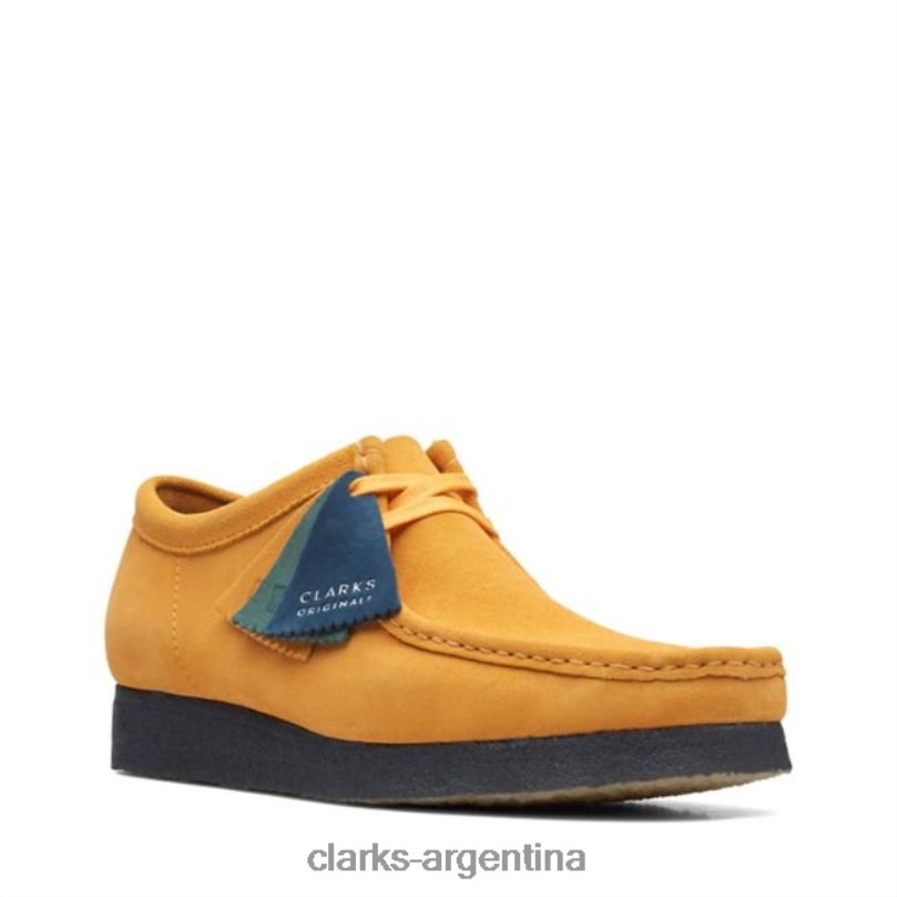 Clarks hombres 2FZPZ6637 wallabee amarillo bajo/azul clarks amarillo bajo/azul amarillo azul
