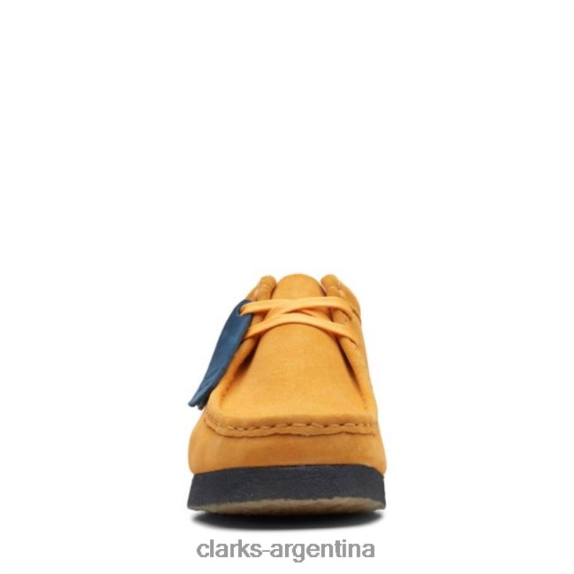 Clarks hombres 2FZPZ6637 wallabee amarillo bajo/azul clarks amarillo bajo/azul amarillo azul