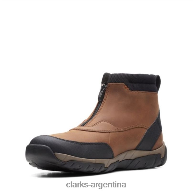 Clarks hombres 2FZPZ6779 cuero tostado oscuro clarks grove zip ii cuero tostado oscuro cuero bronceado oscuro