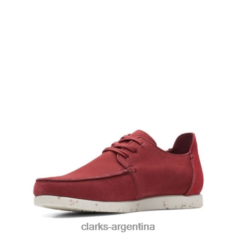 Clarks hombres 2FZPZ6820 rojo ladrillo shacre lite bajo rojo ladrillo clarks rojo ladrillo