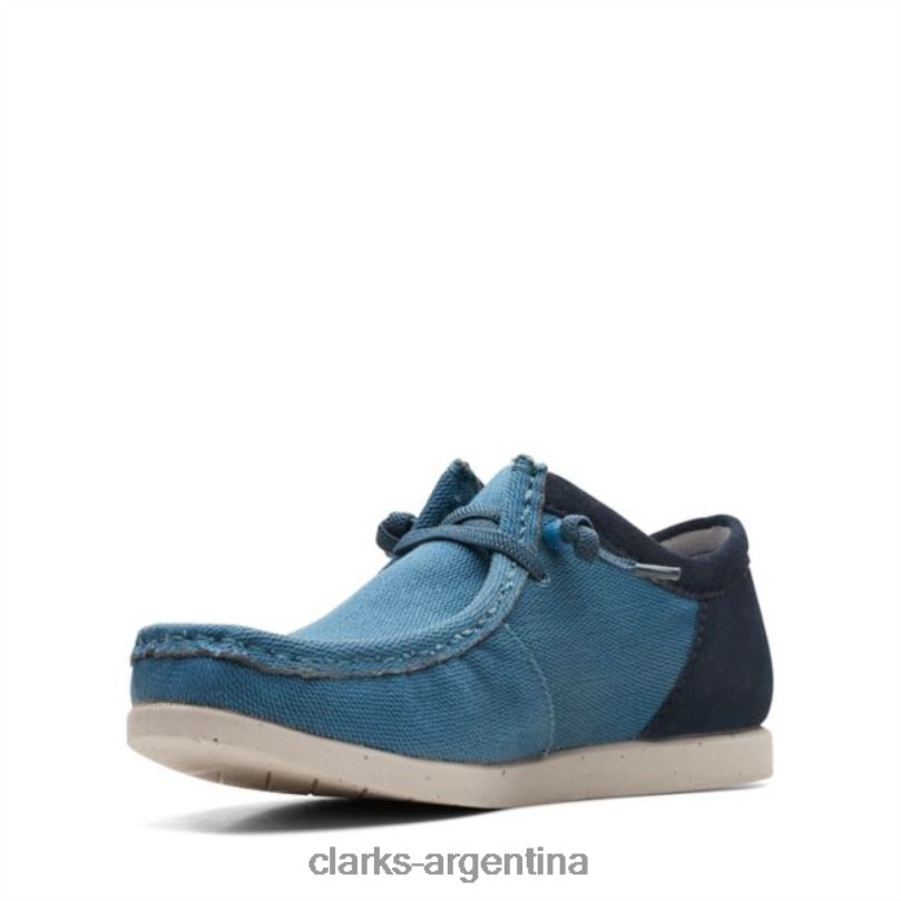 Clarks hombres 2FZPZ6825 Clarks Teal Combi Shacre Lite Moc Teal Combi combinación verde azulado