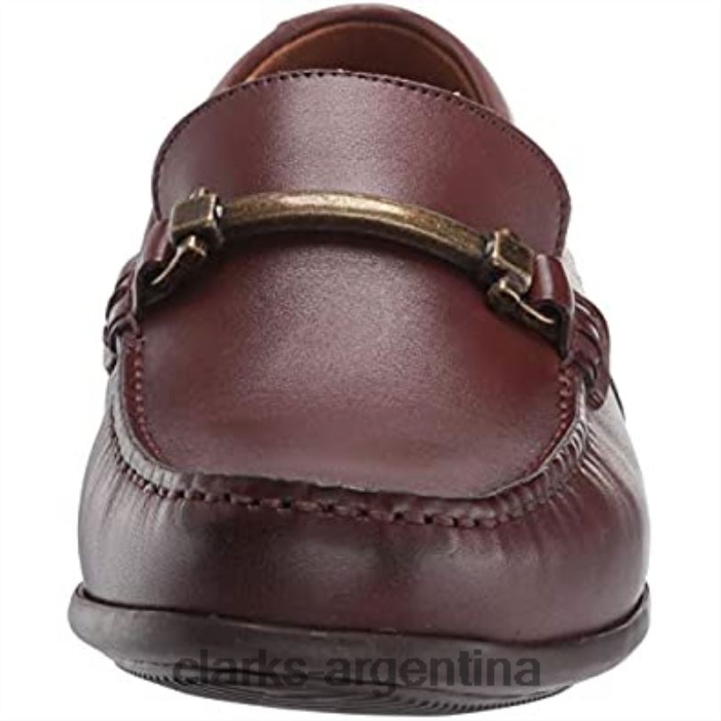 Clarks hombres 2FZPZ1069 mocasines claude stride para hombre de cuero clarks cahoga ny cuero caoba