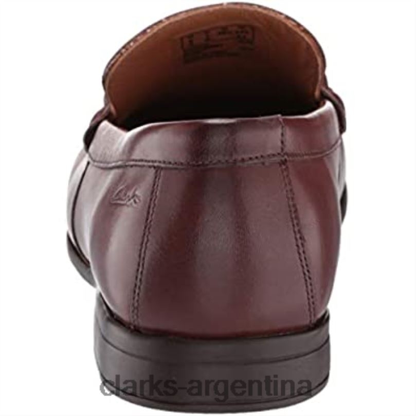Clarks hombres 2FZPZ1069 mocasines claude stride para hombre de cuero clarks cahoga ny cuero caoba