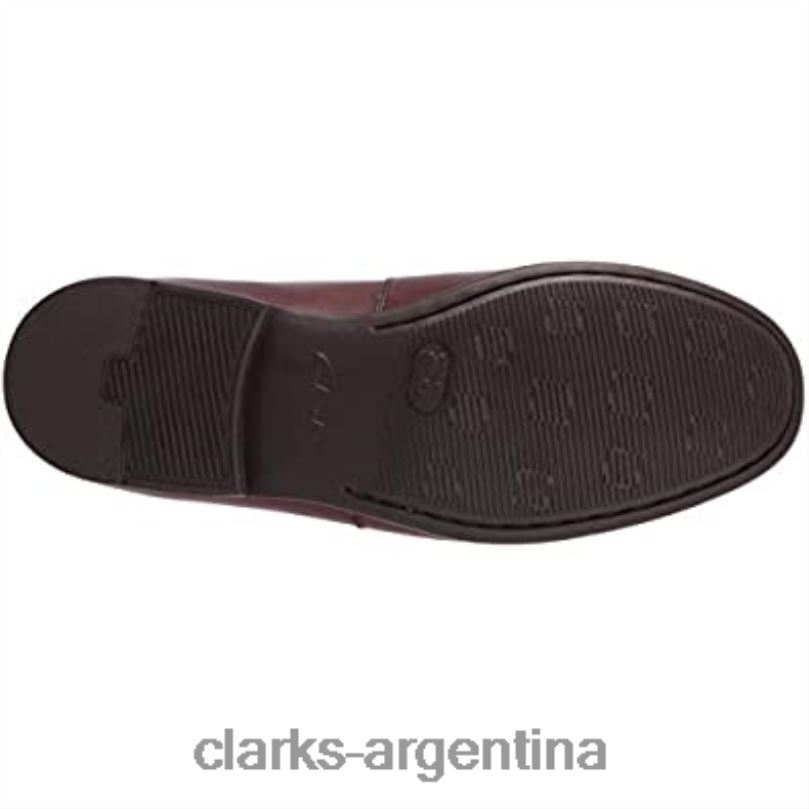 Clarks hombres 2FZPZ1069 mocasines claude stride para hombre de cuero clarks cahoga ny cuero caoba