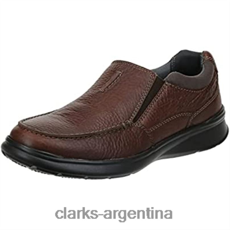 Clarks hombres 2FZPZ1100 mocasines clarks cotrell free de cuero tabaco para hombre