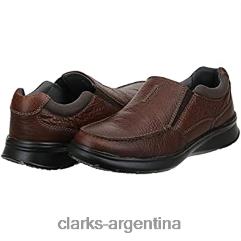Clarks hombres 2FZPZ1100 mocasines clarks cotrell free de cuero tabaco para hombre