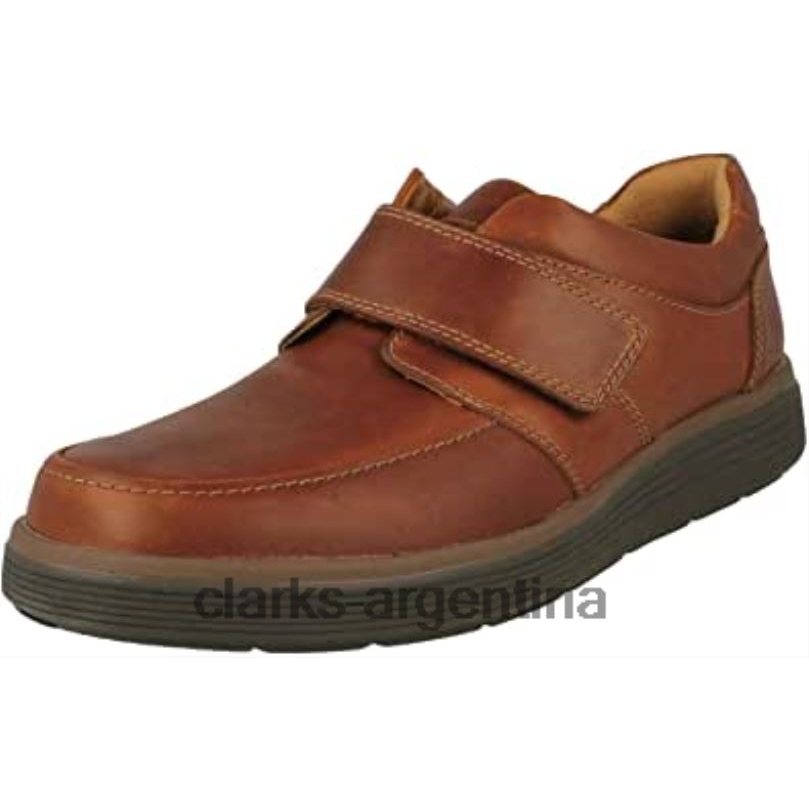 Clarks hombres 2FZPZ1180 mocasines con correa un abode para hombre de cuero marrón oscuro oscuro clarks cuero marrón oscuro