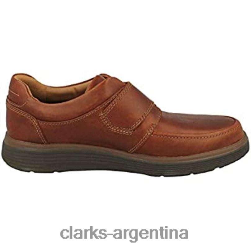 Clarks hombres 2FZPZ1180 mocasines con correa un abode para hombre de cuero marrón oscuro oscuro clarks cuero marrón oscuro