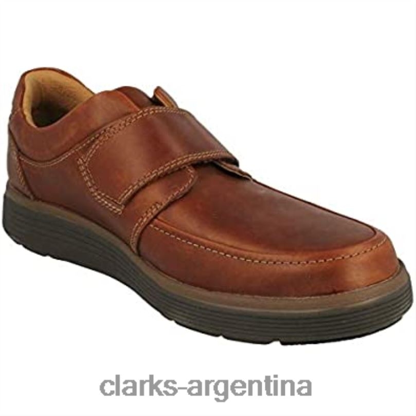 Clarks hombres 2FZPZ1180 mocasines con correa un abode para hombre de cuero marrón oscuro oscuro clarks cuero marrón oscuro