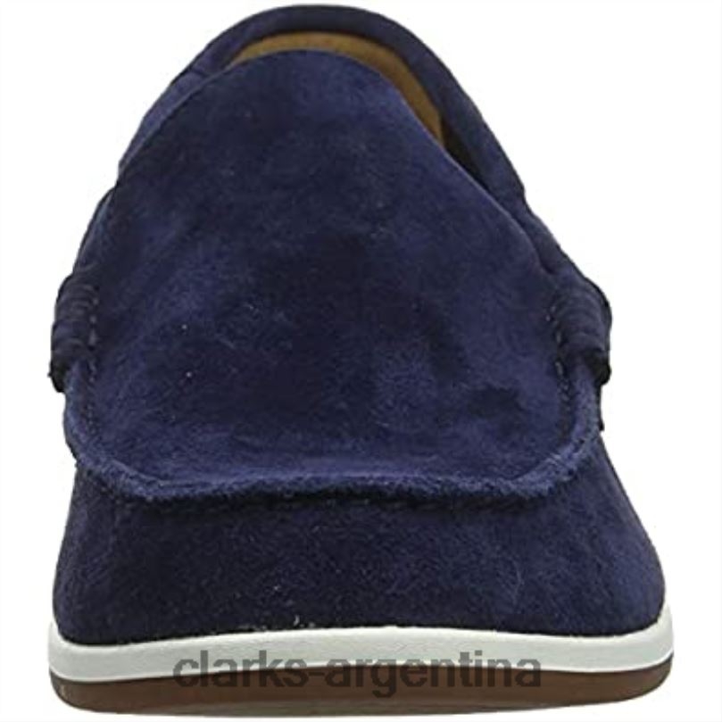 Clarks hombres 2FZPZ1204 mocasines morven sun azul marino para hombre clarks azul marino