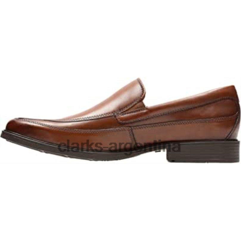 Clarks hombres 2FZPZ1445 mocasín tilden free para hombre clarks marrón cuero tostado oscuro cuero marrón oscuro