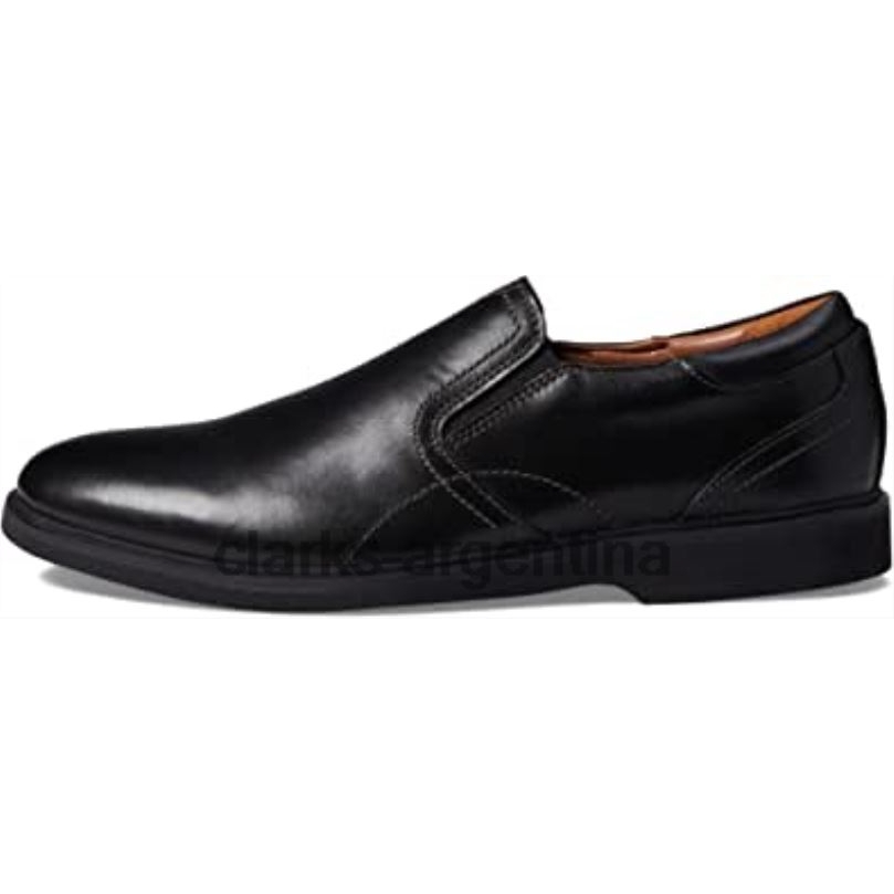 Clarks hombres 2FZPZ1601 Mocasines clarks malwood easy de cuero negro para hombre cuero negro