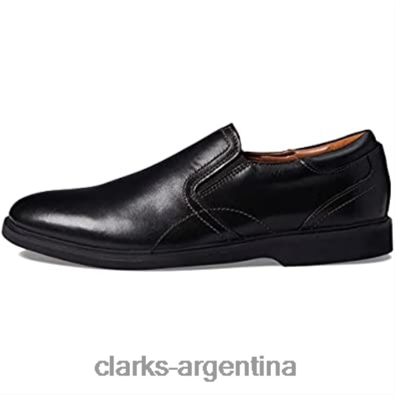 Clarks hombres 2FZPZ1601 Mocasines clarks malwood easy de cuero negro para hombre cuero negro