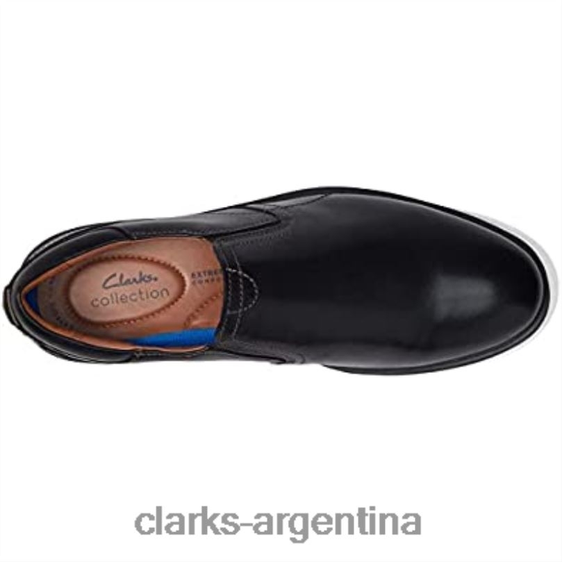 Clarks hombres 2FZPZ1601 Mocasines clarks malwood easy de cuero negro para hombre cuero negro