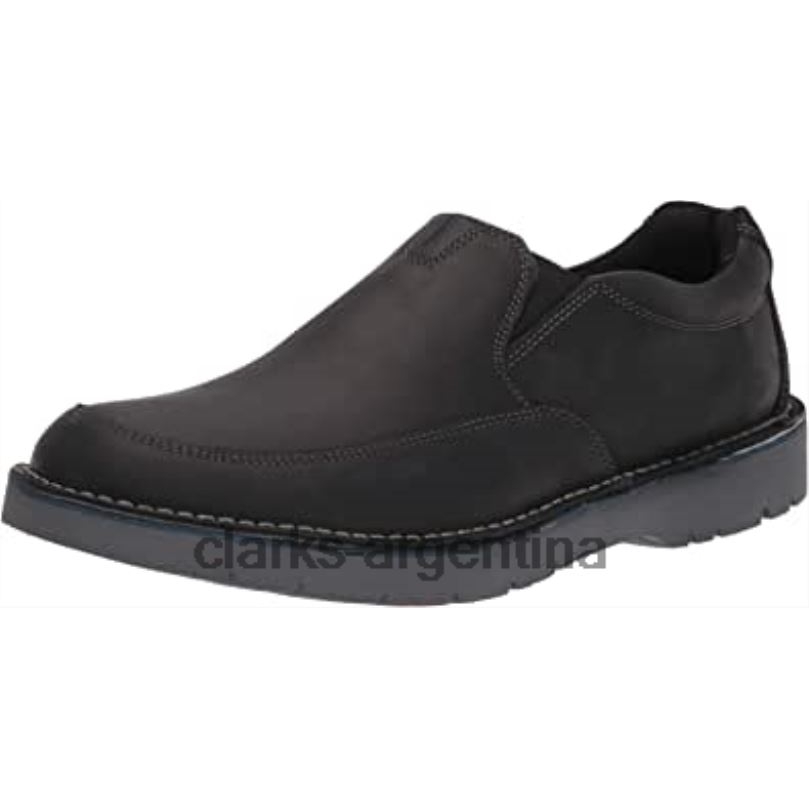 Clarks hombres 2FZPZ1718 mocasín vargo step para hombre de cuero negro clarks cuero negro