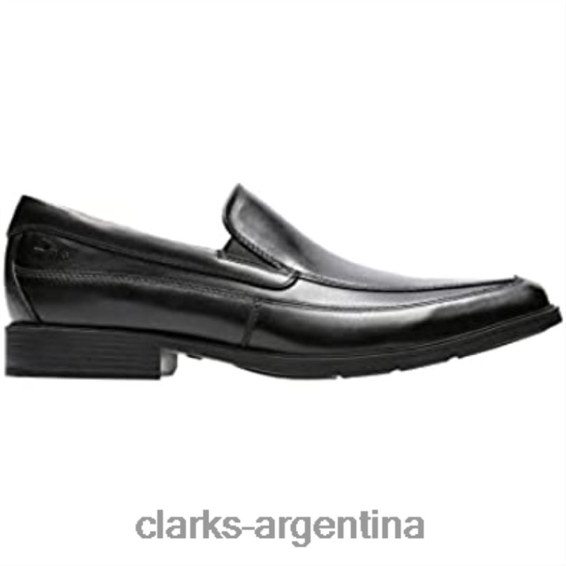 Clarks hombres 2FZPZ1795 Mocasines clarks tilden free de cuero negro para hombre cuero negro