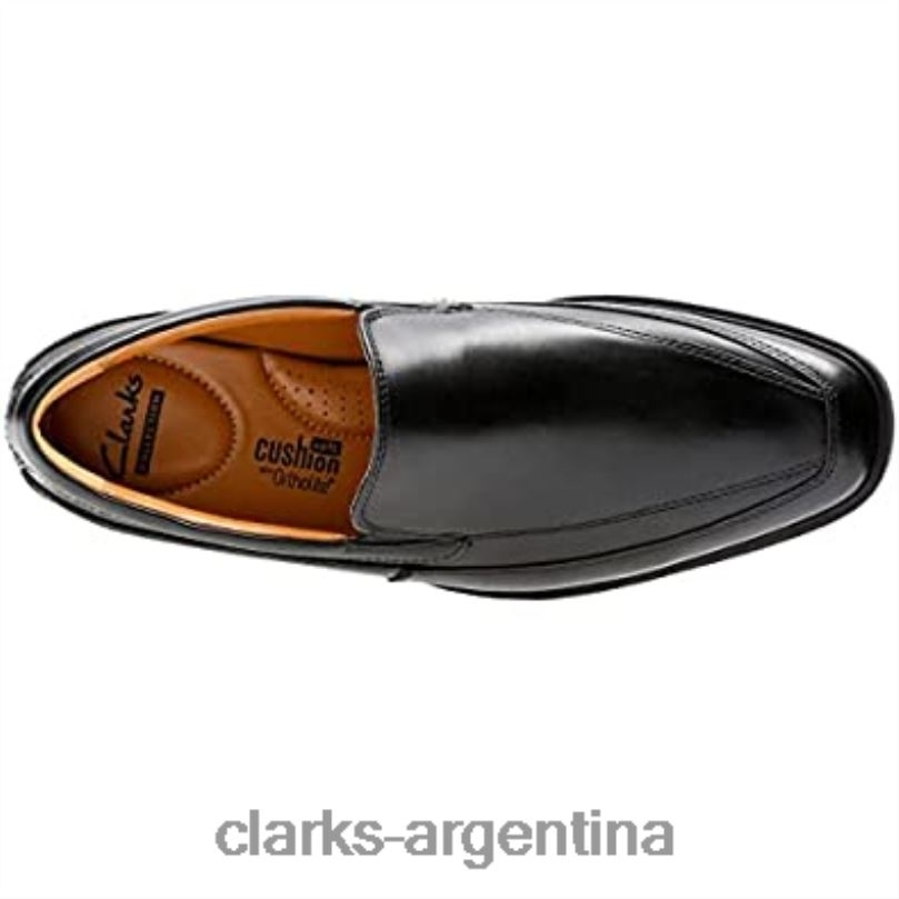 Clarks hombres 2FZPZ1795 Mocasines clarks tilden free de cuero negro para hombre cuero negro