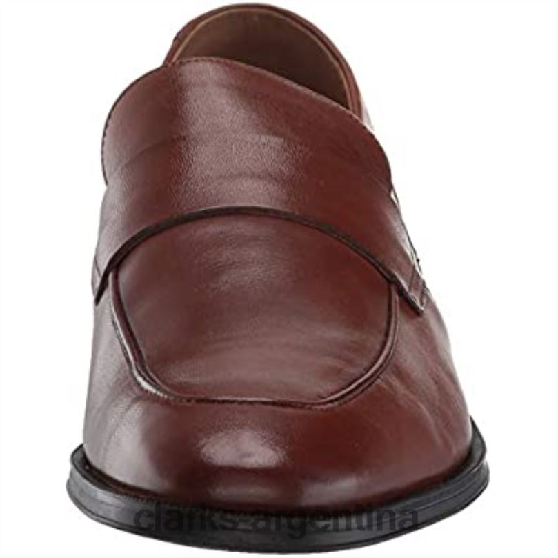Clarks hombres 2FZPZ1853 mocasines clarks gilman free para hombre de cuero tostado cuero marrón