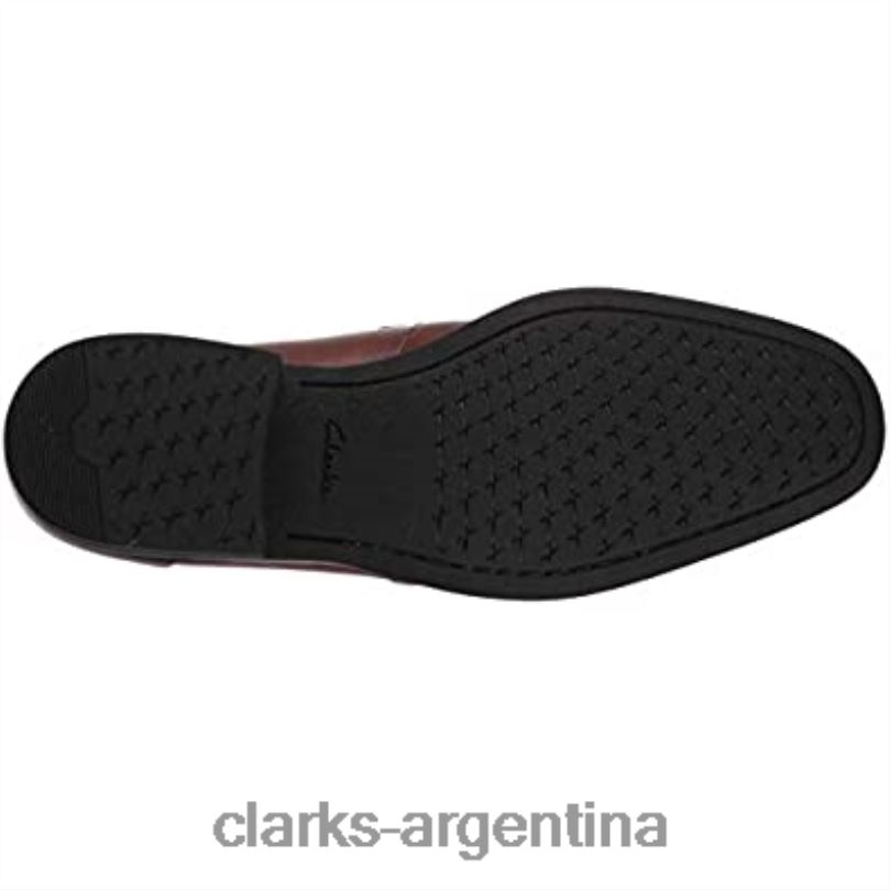 Clarks hombres 2FZPZ1853 mocasines clarks gilman free para hombre de cuero tostado cuero marrón