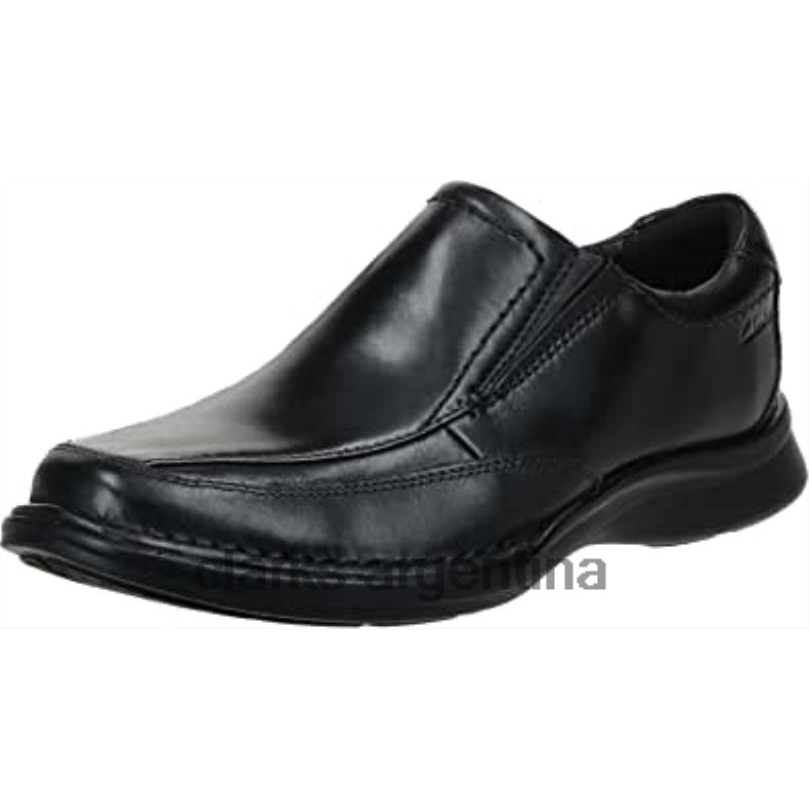 Clarks hombres 2FZPZ2172 mocasines clarks kempton free de cuero negro para hombre cuero negro