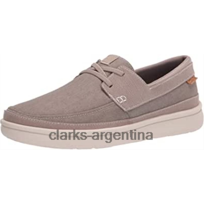 Clarks hombres 2FZPZ2482 Mocasines clarks cantal step para hombre lona piedra lienzo de piedra