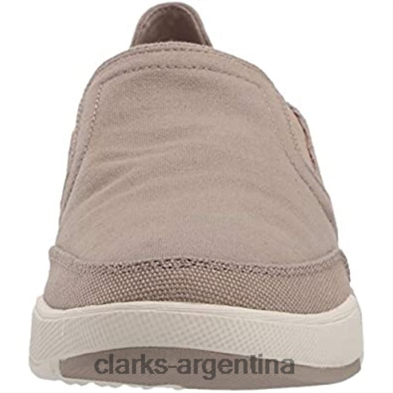 Clarks hombres 2FZPZ2545 Mocasines Clarks Sand Canvas para hombre Step Isle Row lona de arena